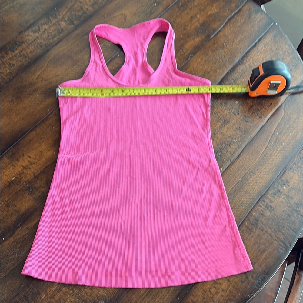 Lululemon racerback hot pink tank top